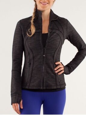 Lululemon Women’s Define Jacket Heathered Herringbone Heathered Slate Gray SZ 12